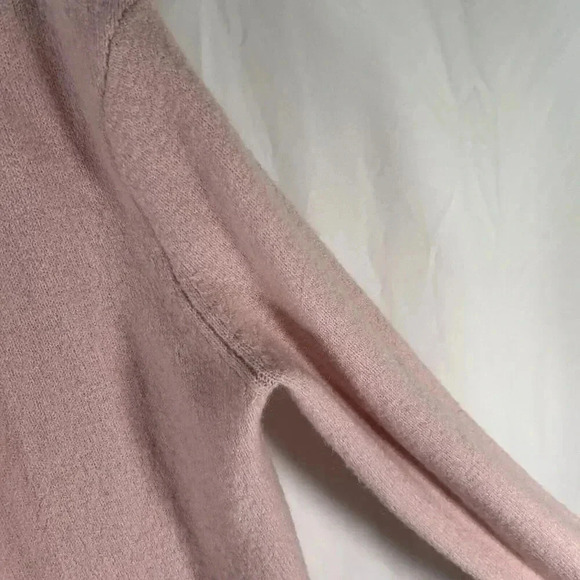 Madewell Cardigan Women's XS Pink Open Front Wool Blend Long Sleeve Sweater - Picture 6 of 9